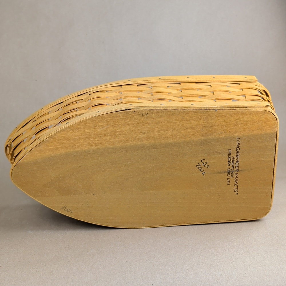 Longaberger Row Your Boat Basket/ Liner/ Protector/ Dividers, Go Navy! - Picture 7 of 9